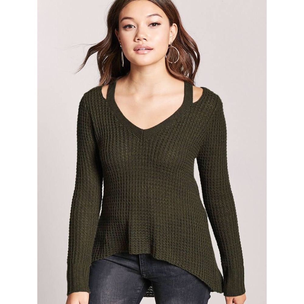 Heathered High Low Sweater